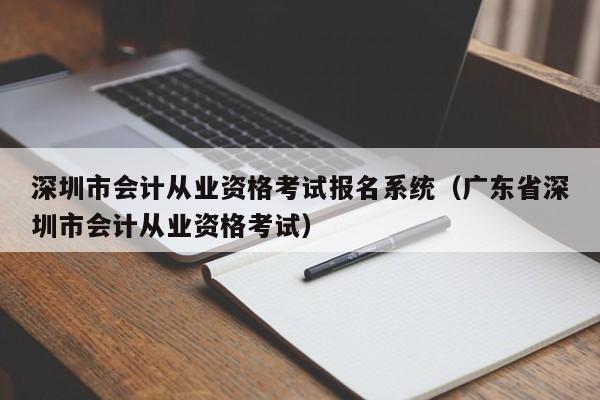 深圳市会计从业资格考试报名系统（广东省深圳市会计从业资格考试）